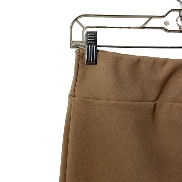 NO Comment NY. LA Women Skirt Size Small Tan Cream Mini‎ Elastic Waist Pull-On - Picture 4 of 6